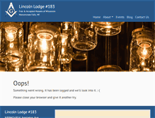 Tablet Screenshot of lincolnlodge.org